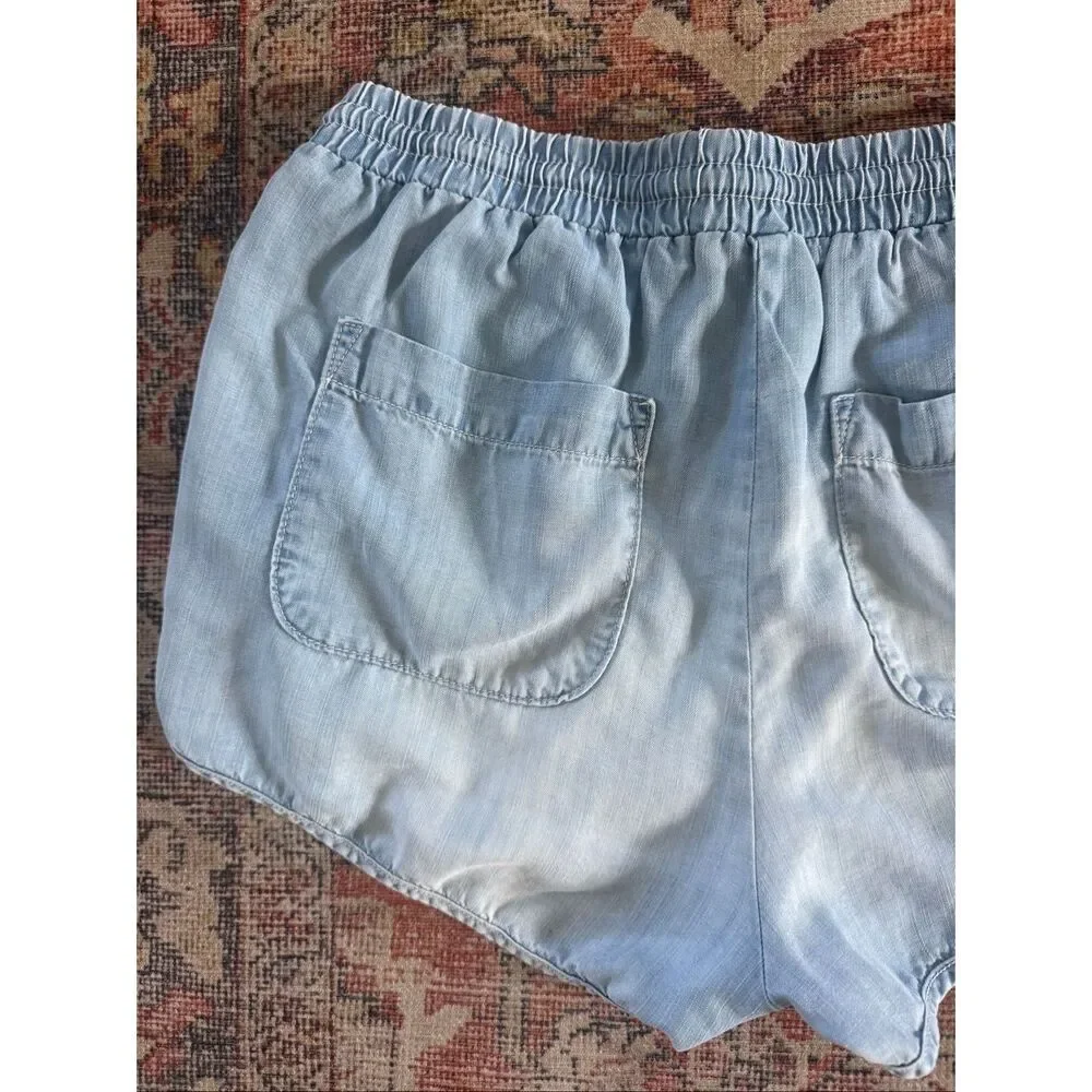 Bella Dahl Small Chambray Drawstring Shorts
